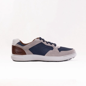 padded sole Clarks Mapstone Sport (Men's) - Grey Combination Mid Top Style Clarks Mapstone Sport (Men's) - Grey Combination