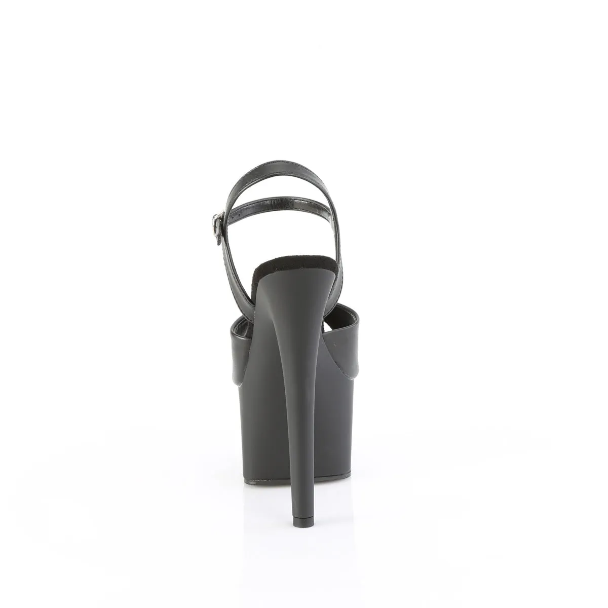 PASSION-709 Pleaser Black Faux Leather Sexy Platform Shoes (Pole Dancing Heels)