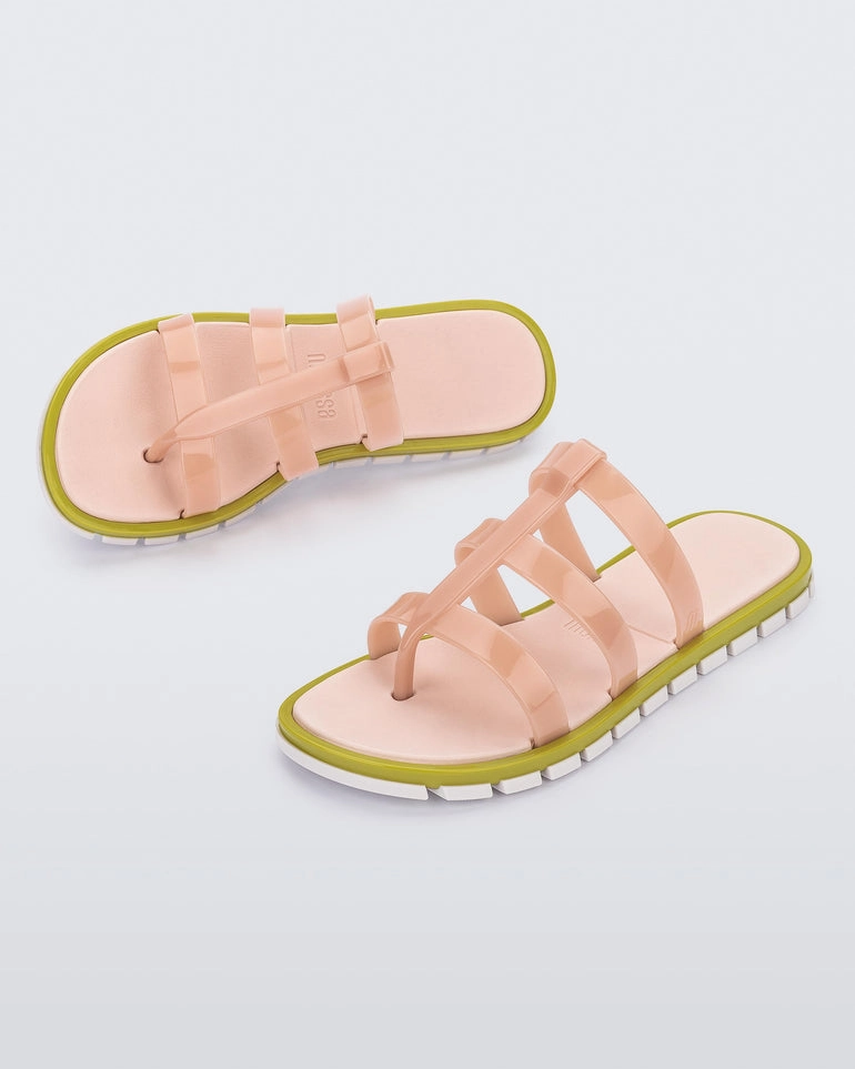Path Slide - Pink/Green Ultra-soft shock absorption