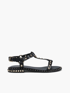 Patsy Black Gold soft leather Float Feel Patsy Black Gold soft leather Sandal Storage Easy Sandals