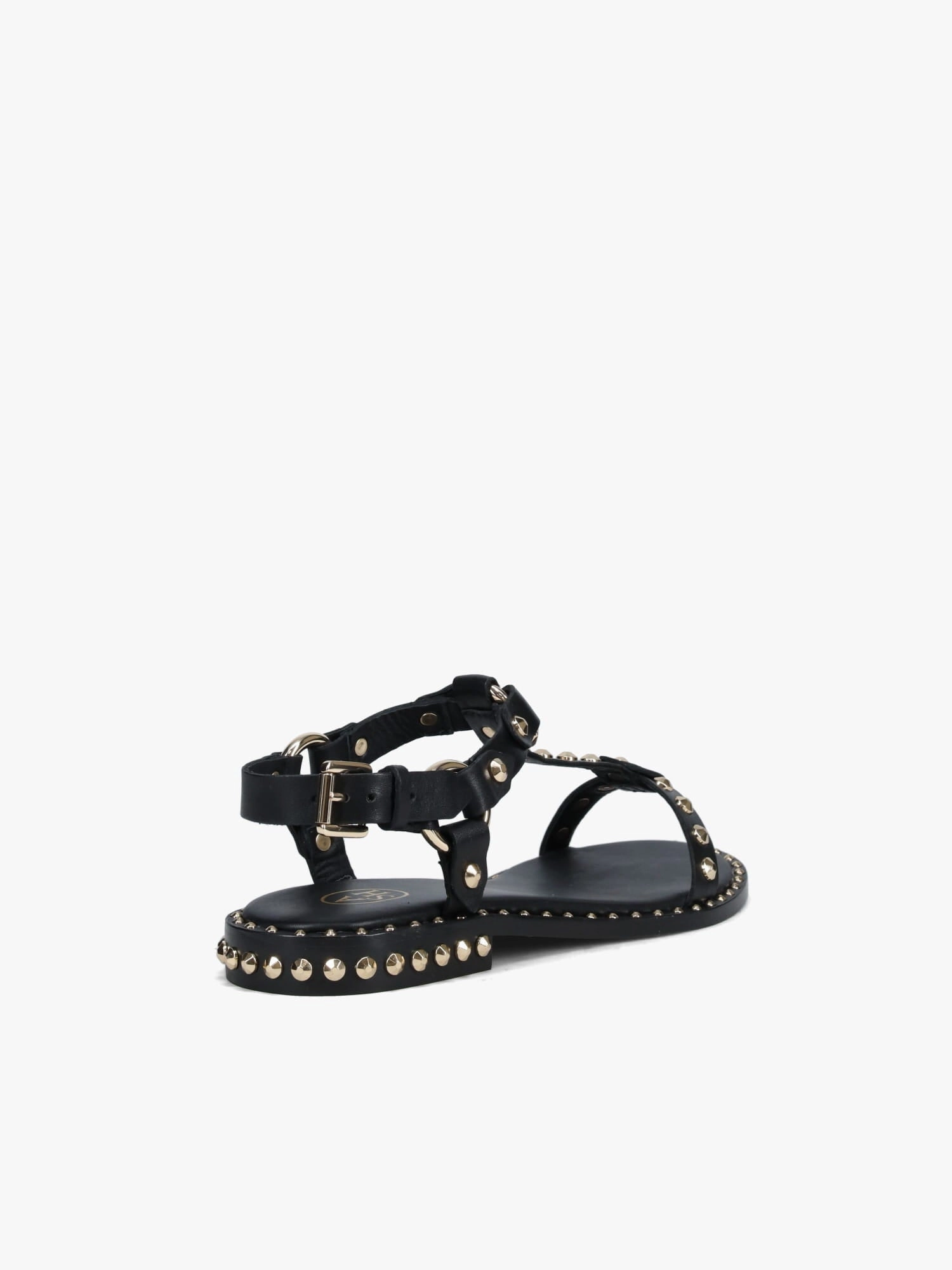 Metal Shine Patsy Black Gold soft leather