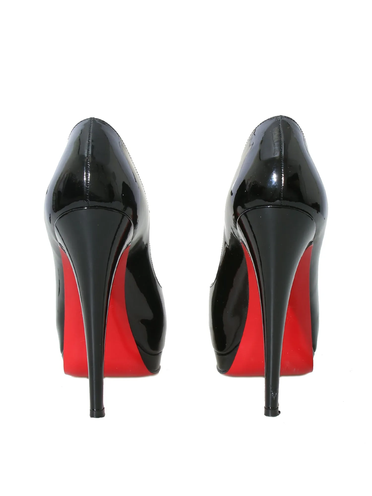 Peep-Toe Patent Leather Pumps
