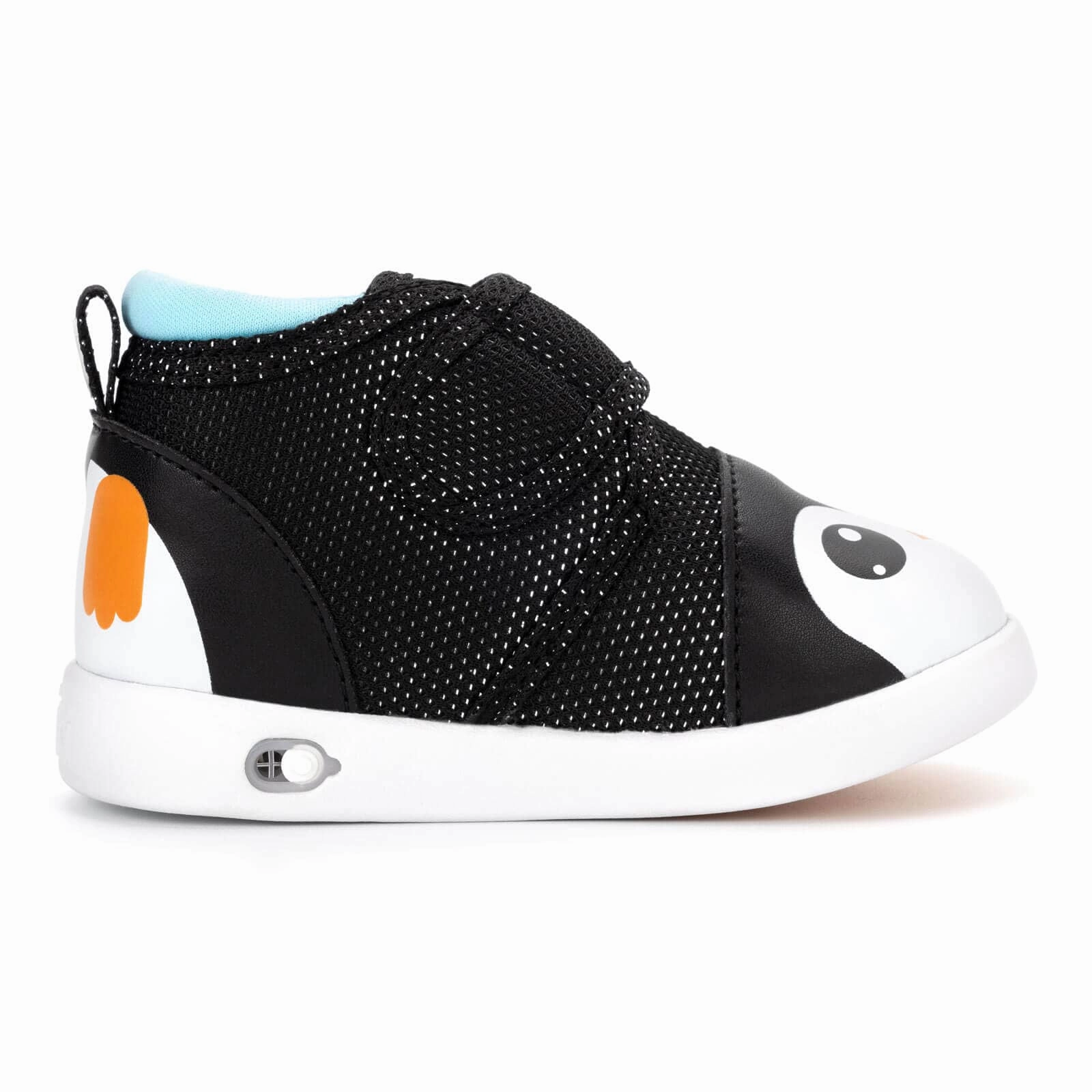 Penguin Squeaky Toddler Shoes | Sparkly Black Free Soul Natural Fiber Lining