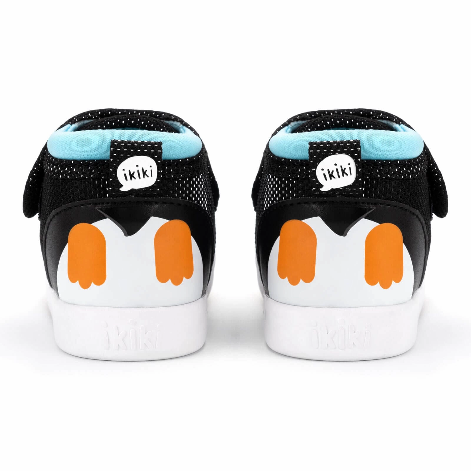Penguin Squeaky Toddler Shoes | Sparkly Black Fitness All Comfort