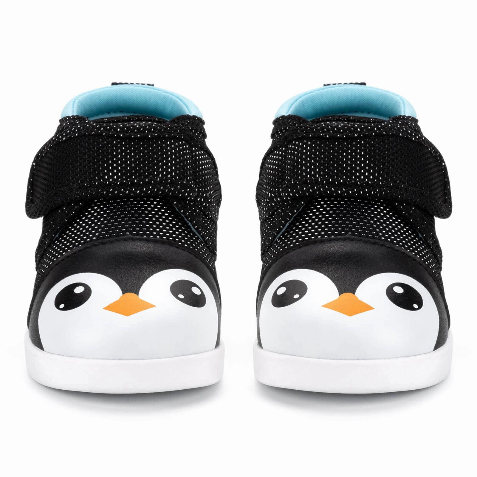 Flex grooves Penguin Squeaky Toddler Shoes | Sparkly Black