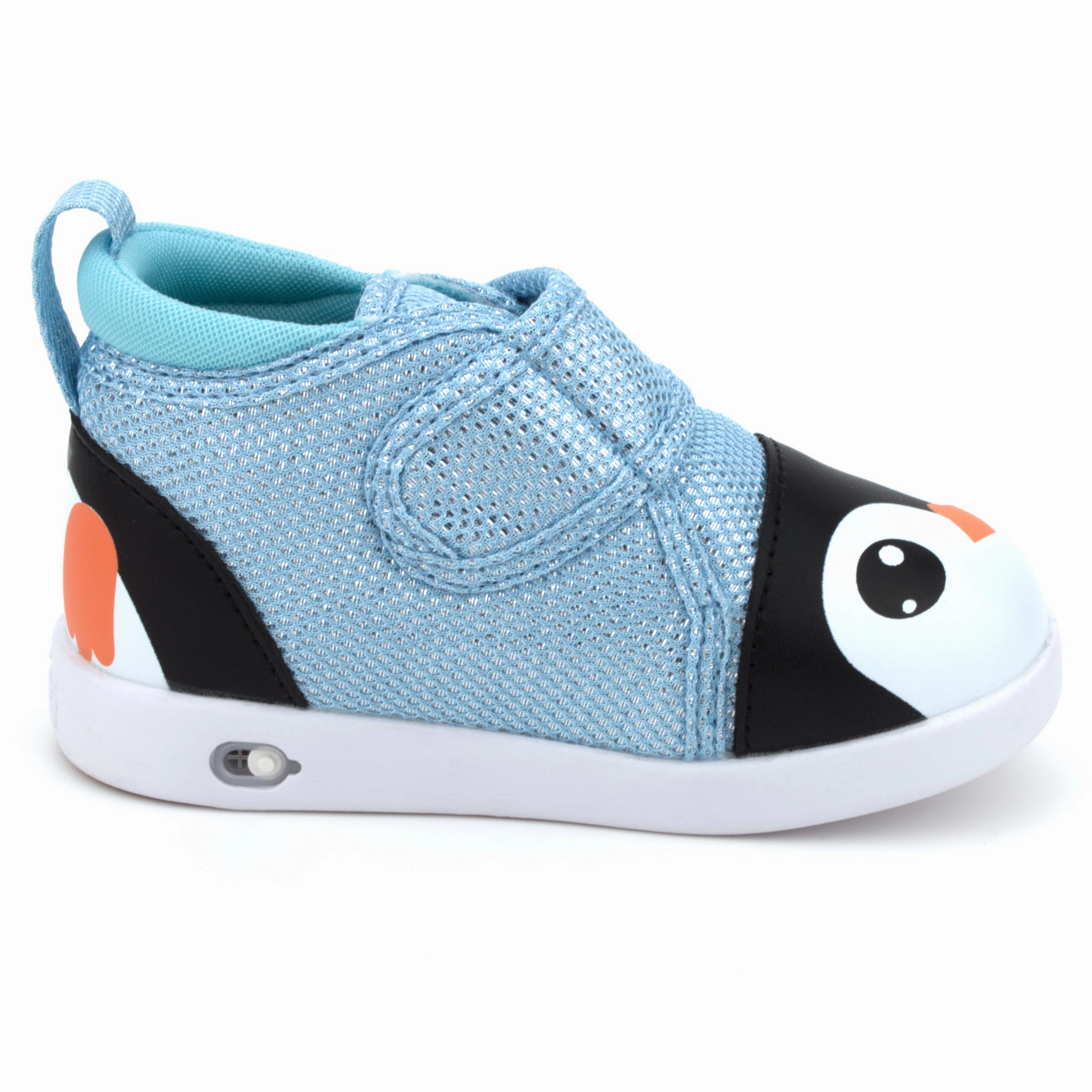 Penguin Squeaky Toddler Shoes Blue Sparkly Version 2 2025 Toe Guard Lightweight Form Casual Wear