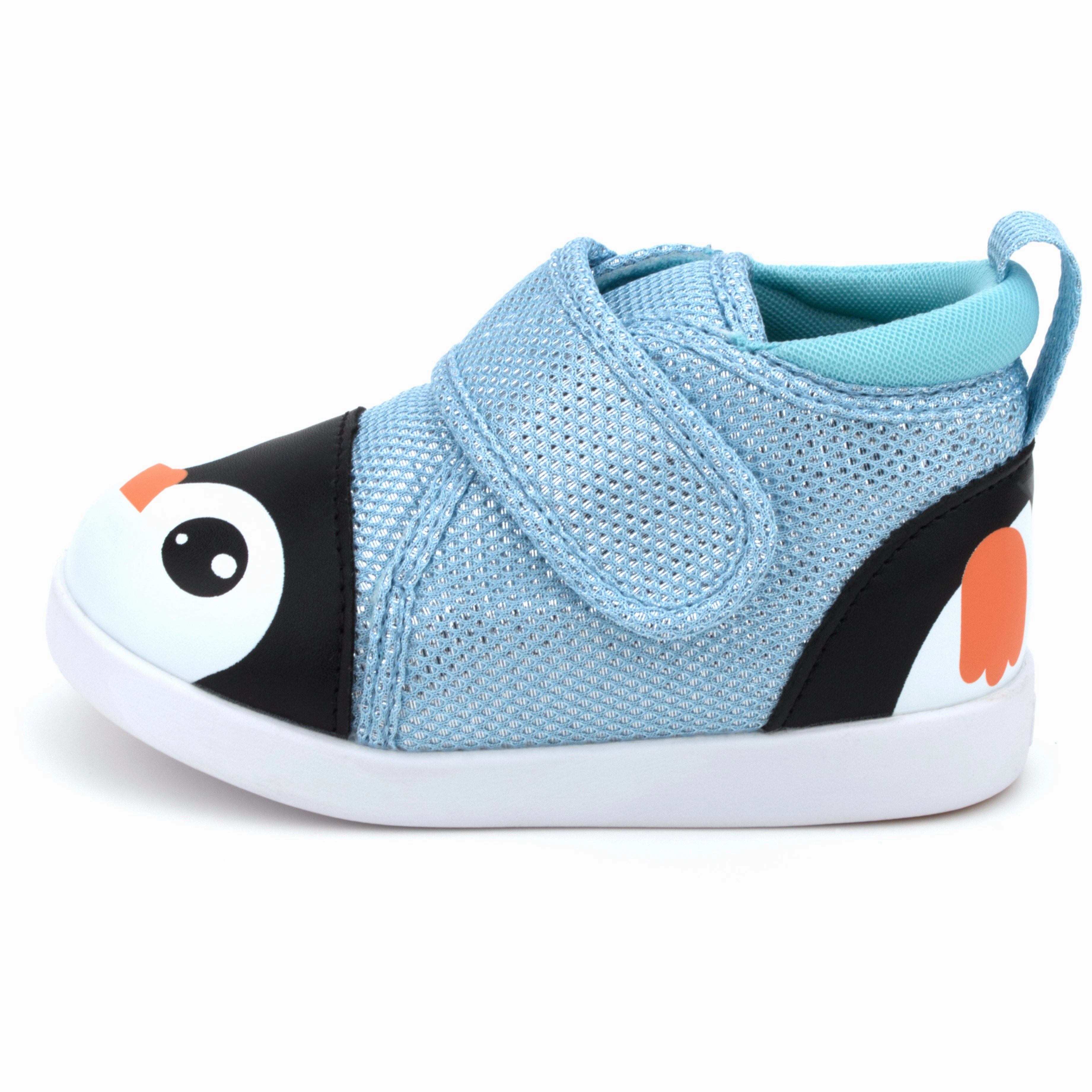 Stable Step Penguin Squeaky Toddler Shoes Blue Sparkly Version 2 2025