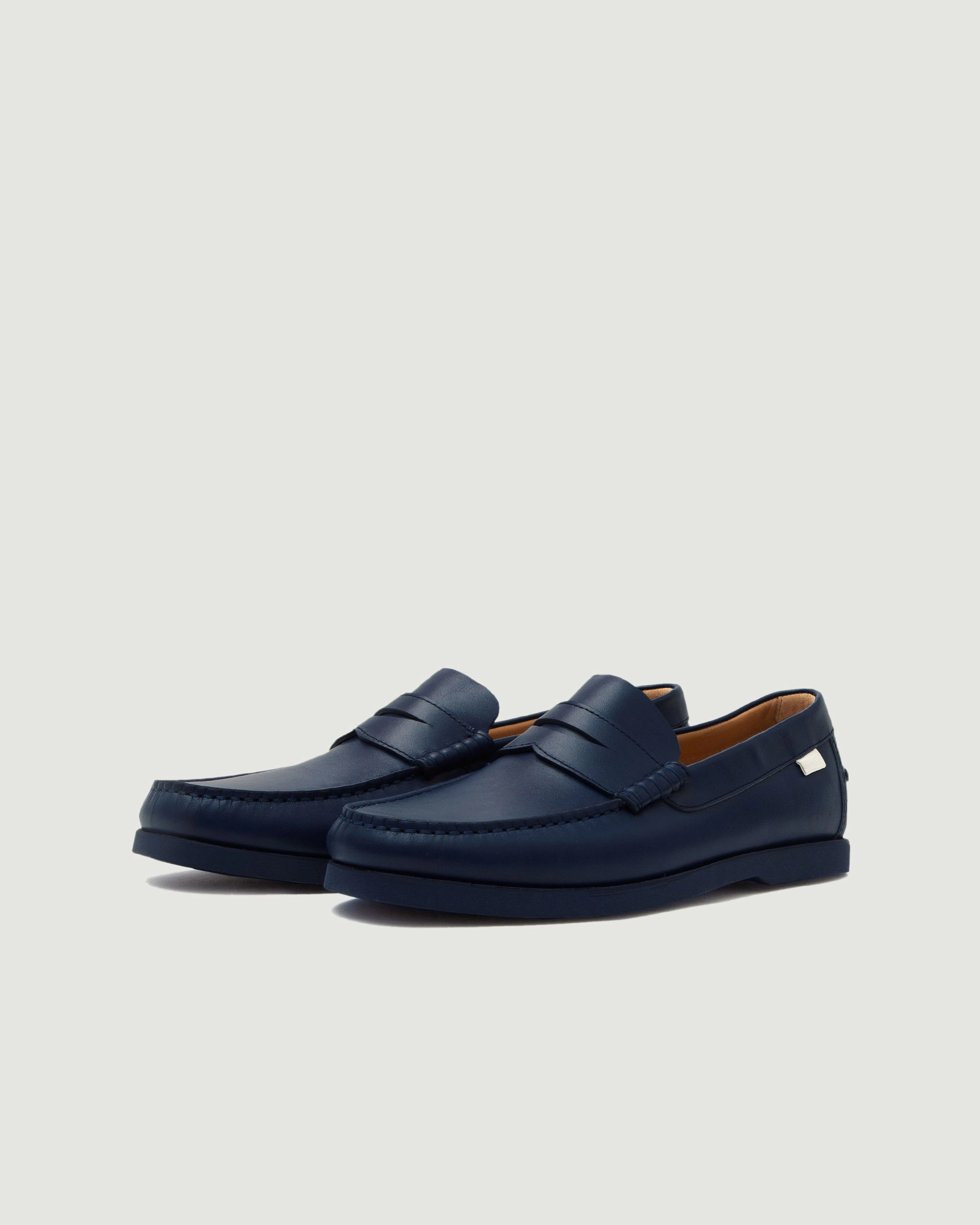 Penny Loafer | Navy narrow - fitting