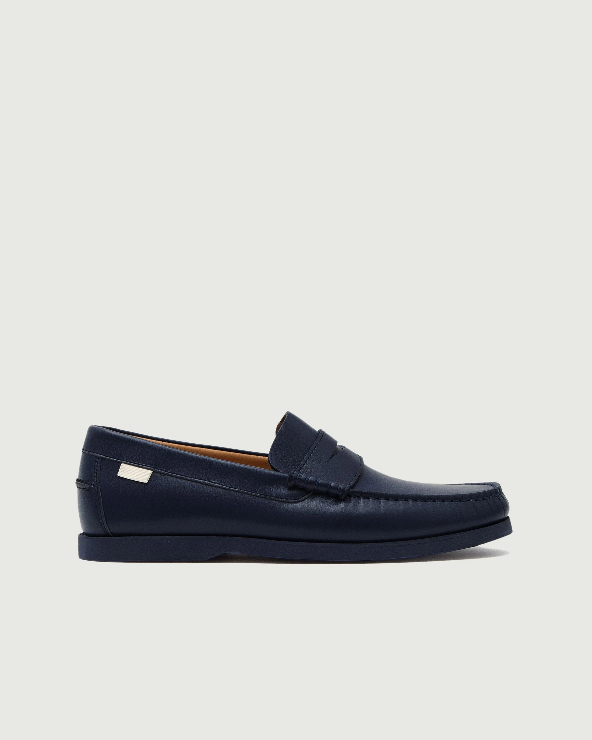 Elevated arch Penny Loafer | Navy