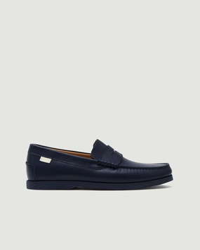 Penny Loafer | Navy Outdoor Use Elevated arch Penny Loafer | Navy