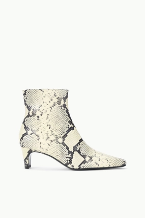 Performance Line WALLY ANKLE BOOT | WHITE SNAKE Denim Cool Foam Lining Standing Workers WALLY ANKLE BOOT | WHITE SNAKE