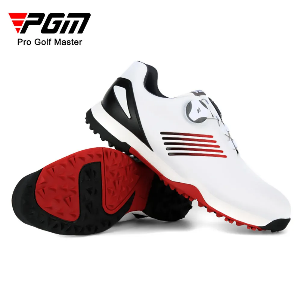PGM XZ152 New Design Waterproof Men Soft Sole Golf Shoes Auto Lacing Breathable Men Golf Shoes