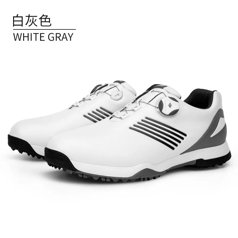 PGM XZ152 New Design Waterproof Men Soft Sole Golf Shoes Auto Lacing Breathable Men Golf Shoes