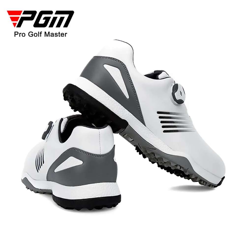 PGM XZ152 New Design Waterproof Men Soft Sole Golf Shoes Auto Lacing Breathable Men Golf Shoes