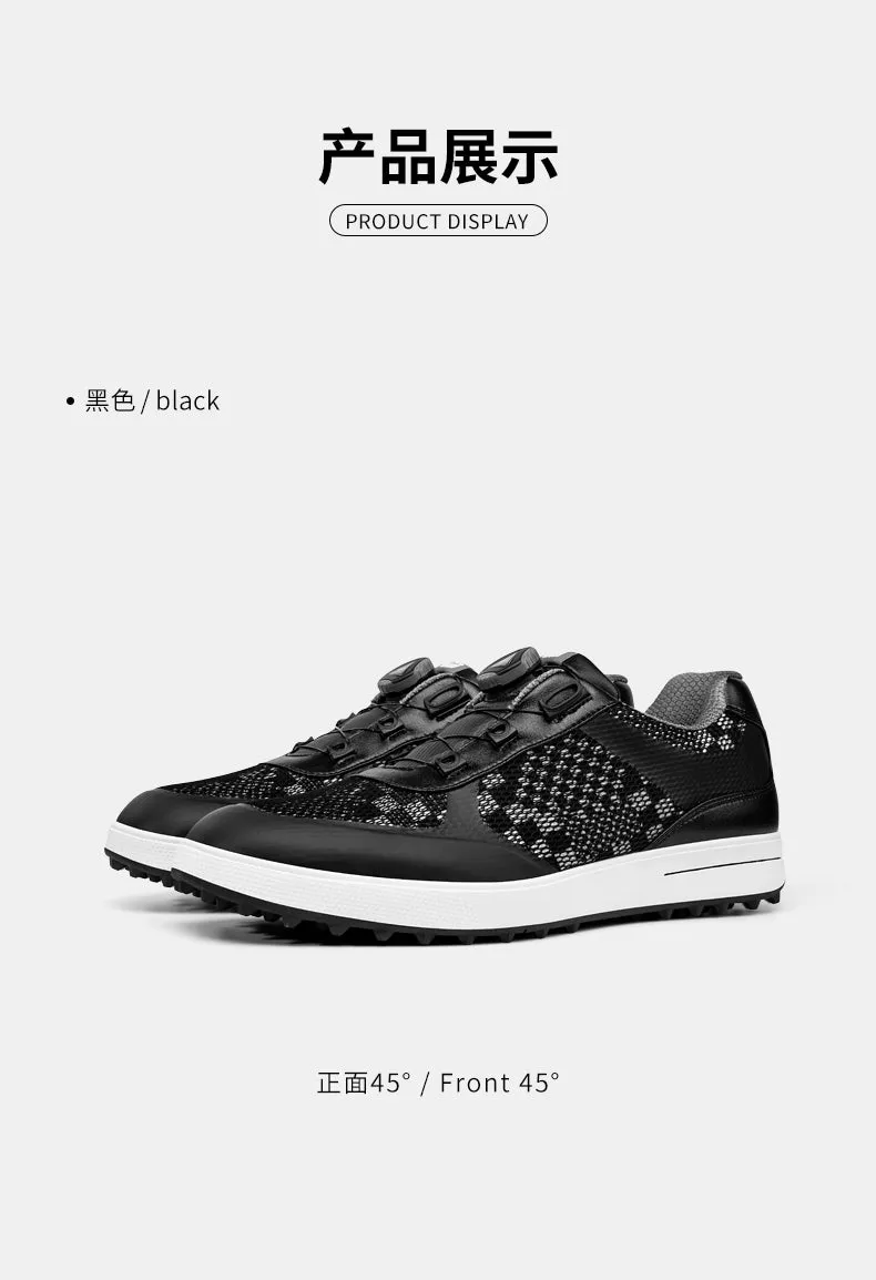 PGM XZ224 auto lacing manufacturer golf ball shoes spike less mesh golf shoes