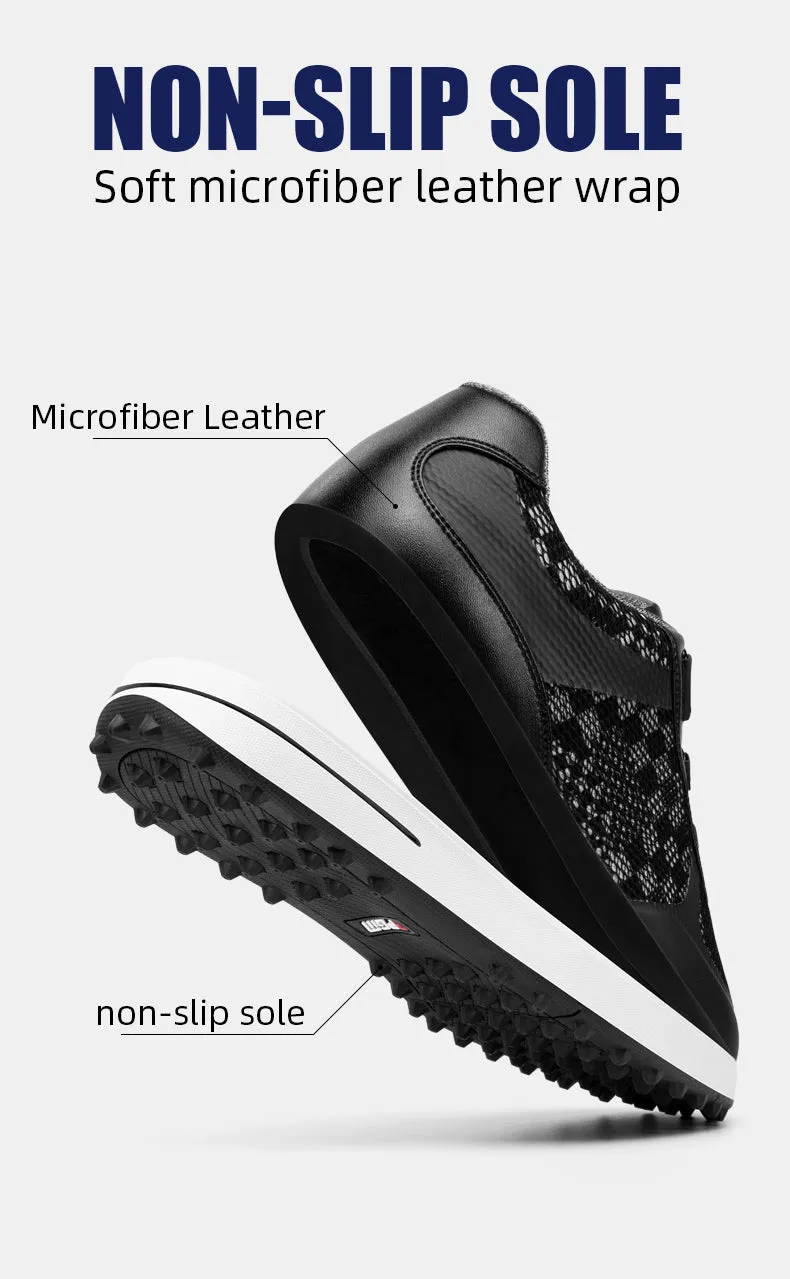 PGM XZ224 auto lacing manufacturer golf ball shoes spike less mesh golf shoes