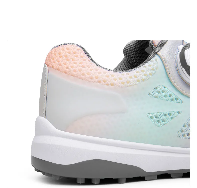 PGM XZ238 custom logo women golf trainers shoes breathable mesh golf shoes