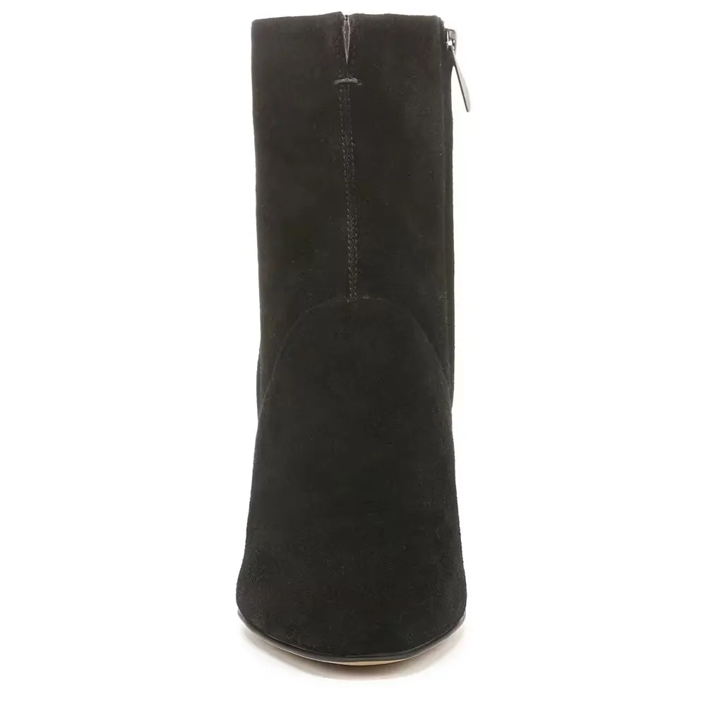 Pia Black Suede Franco Sarto Ankle Boots