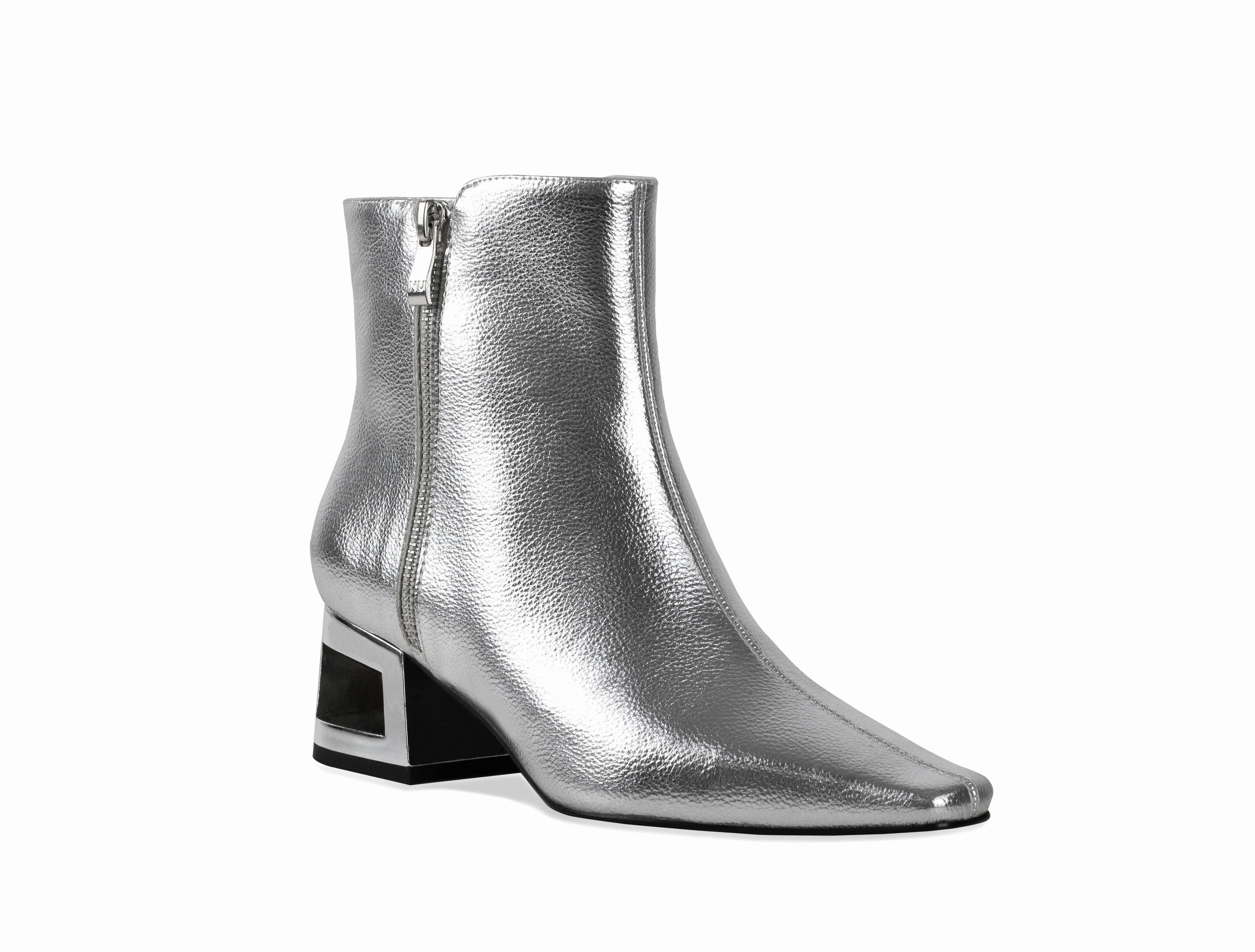 Pink Heels SAGE-Silver | Ninety Union suede look Removable Footbed