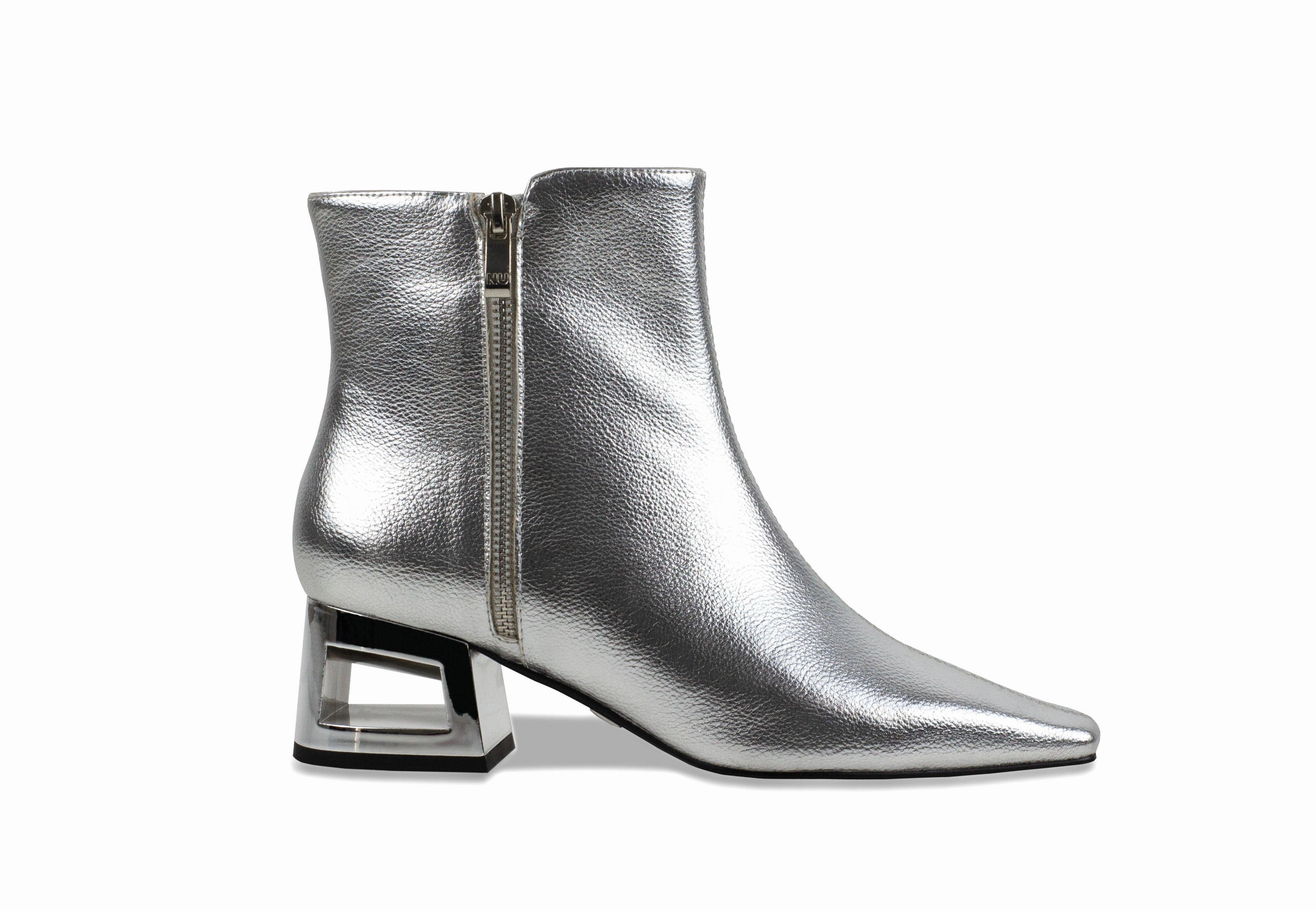 Pink Heels SAGE-Silver | Ninety Union High Density Strappy Heeled Sandals