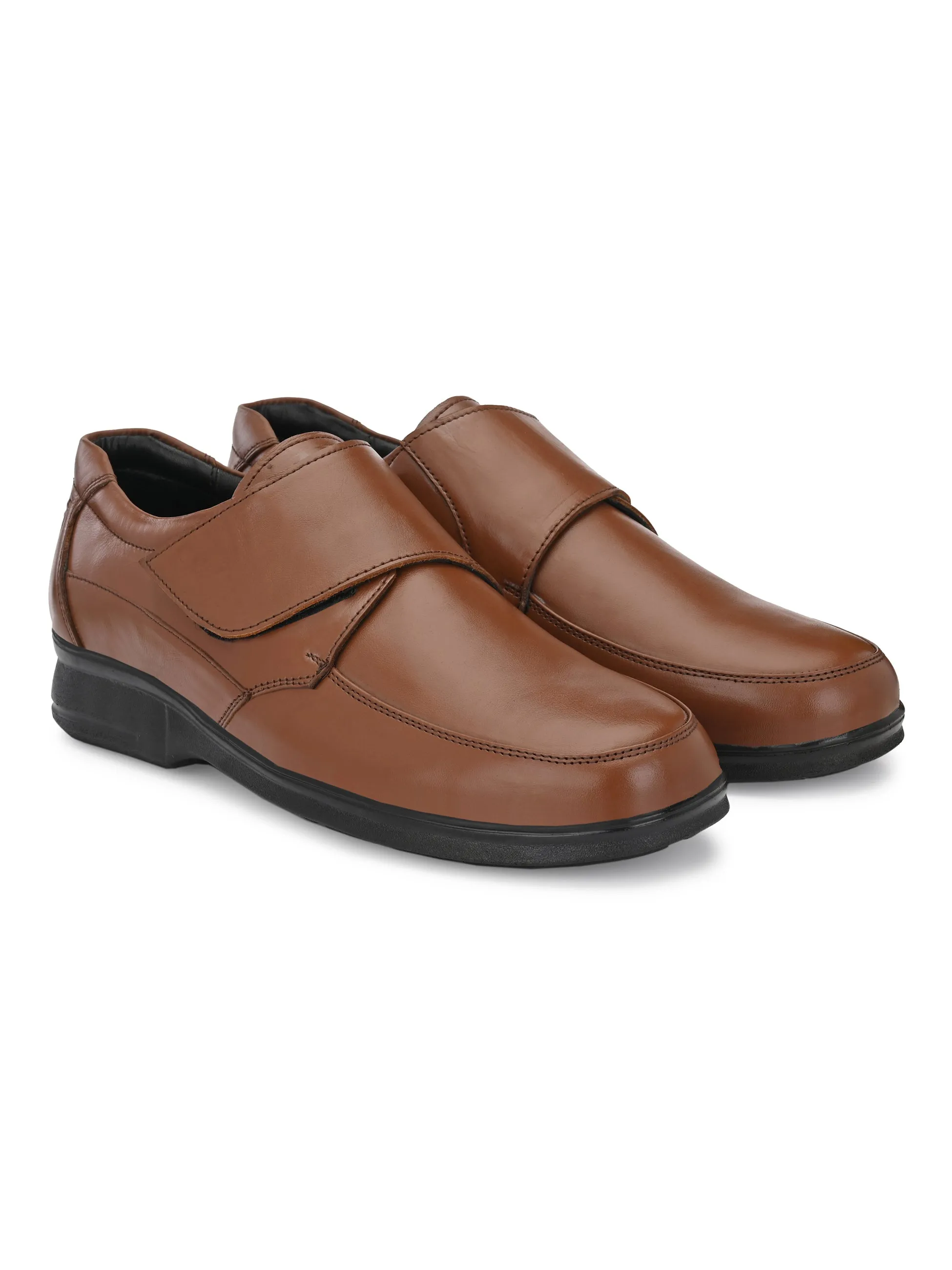 Plus Size Genuine Leather Wide Fit Monk Strap Formal Shoes GT-2