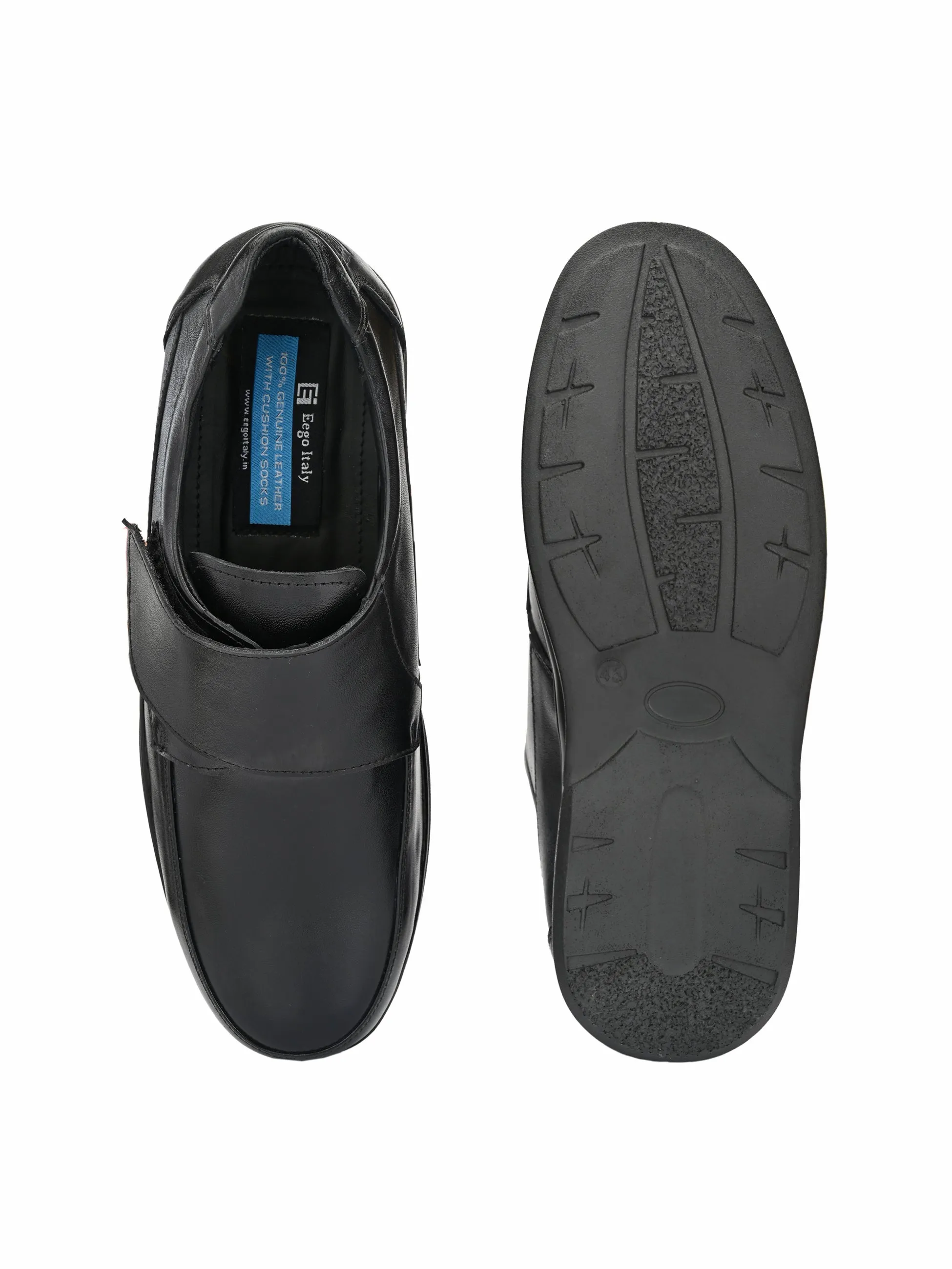 Plus Size Genuine Leather Wide Fit Monk Strap Formal Shoes GT-2