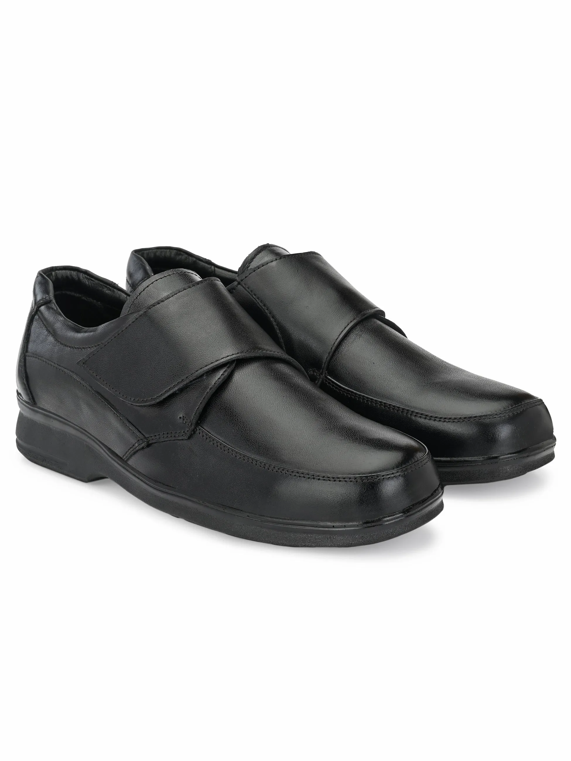 Plus Size Genuine Leather Wide Fit Monk Strap Formal Shoes GT-2