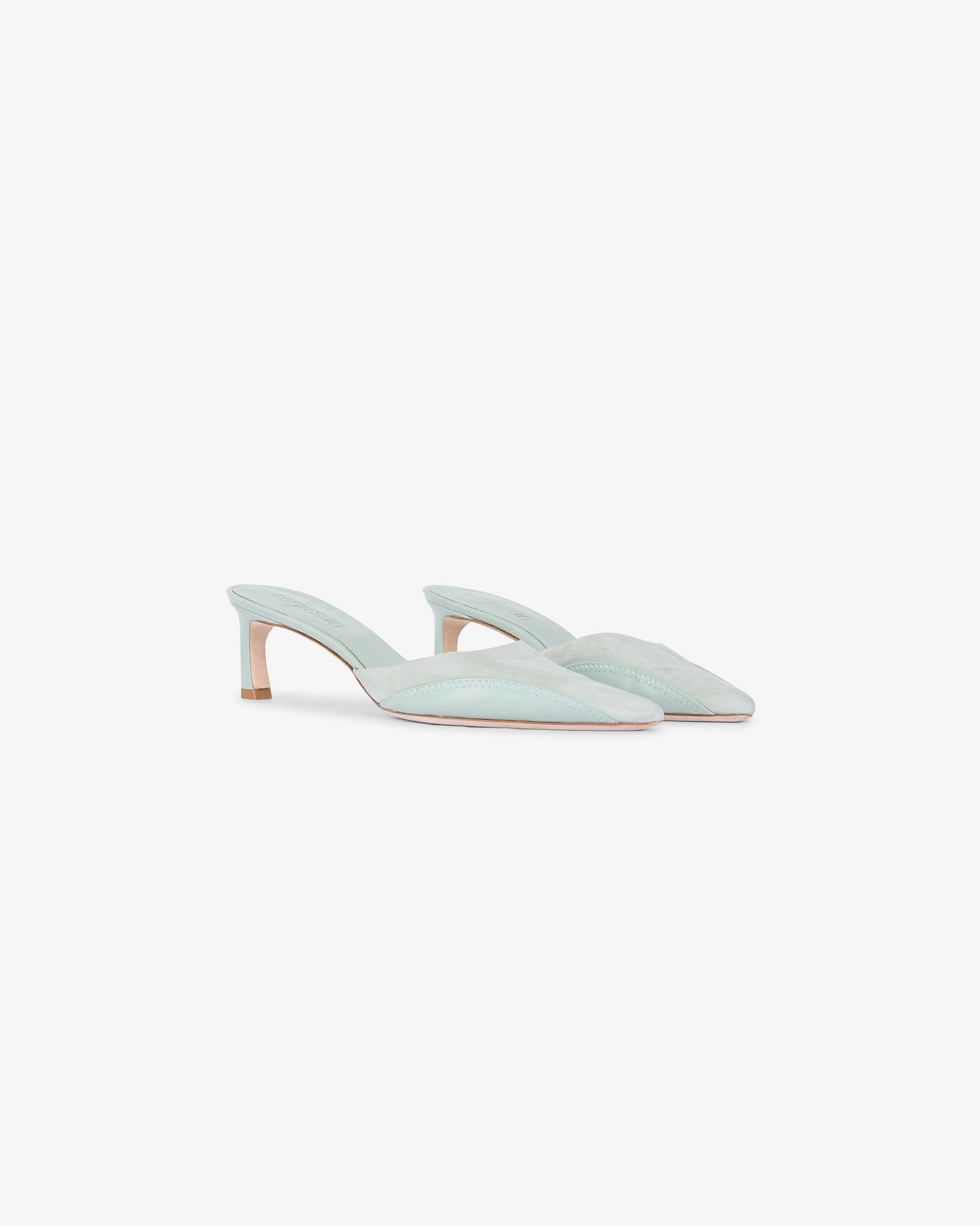 Anti Microbial Lining Black Pointed Mule - Basil