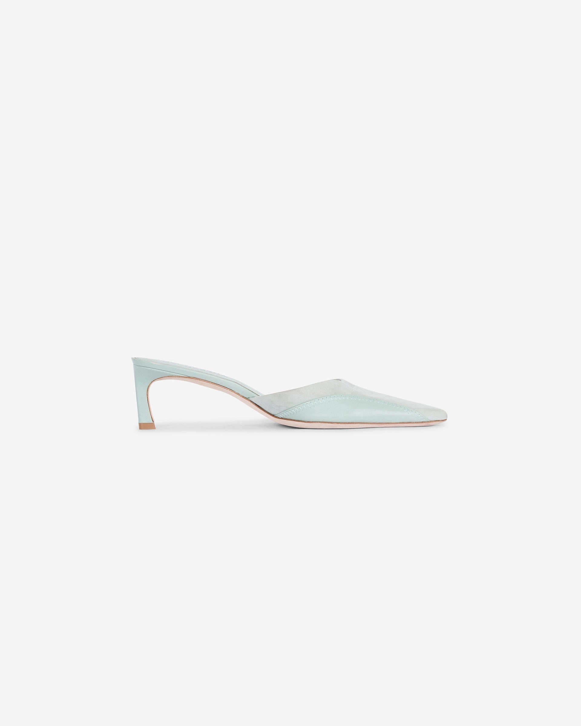 Pointed Mule - Basil Stain-Resistant