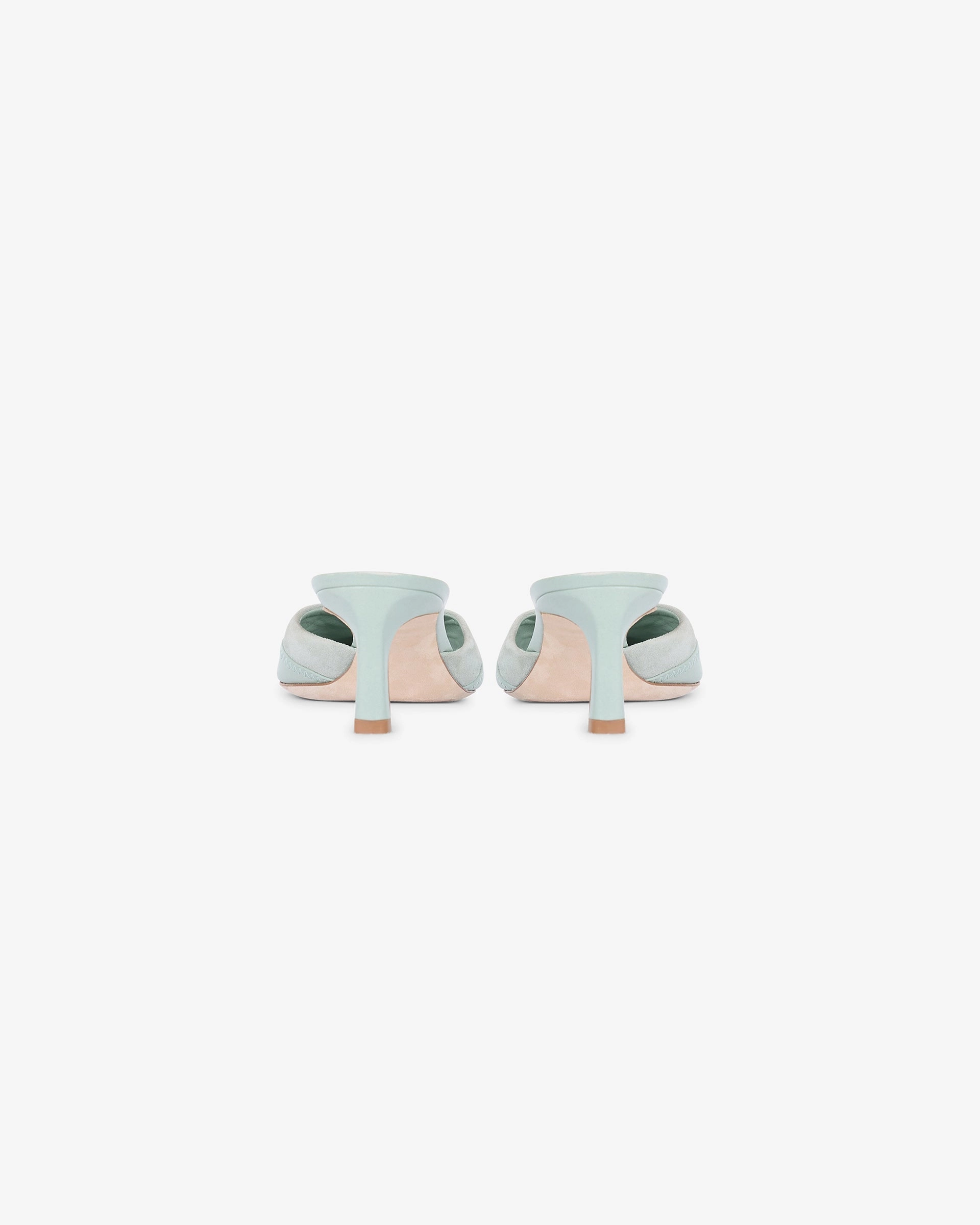 Enhanced design swimmers Pointed Mule - Basil