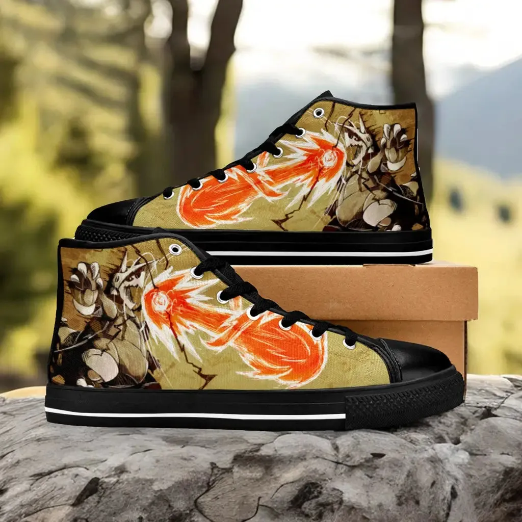 Pokemon Aggron Shoes High Top Sneakers for Kids and Adults