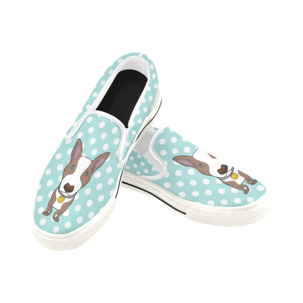 Polka-Dot Slip-on Skate shoes - Brindle dog
