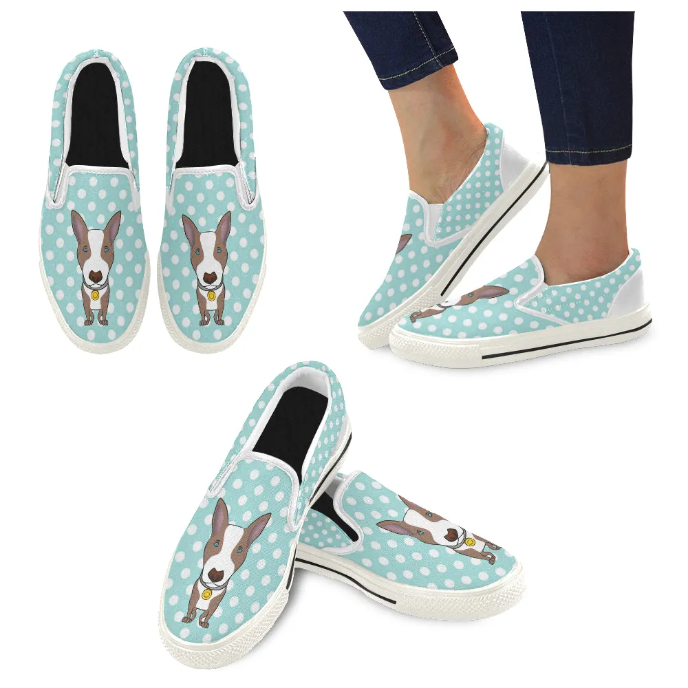 Polka-Dot Slip-on Skate shoes - Brindle dog