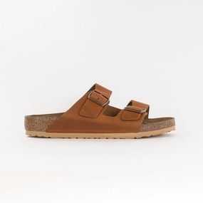 premium design Birkenstock Arizona (Men's) - Antique Pull Cognac Microfiber Lining Contoured Heel Birkenstock Arizona (Men's) - Antique Pull Cognac