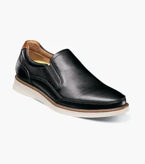 Pressure Relief Insole Launch Moc Toe Slip On-Black Multi | Florsheim travelers' most yoga Launch Moc Toe Slip On-Black Multi | Florsheim