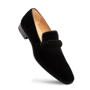 Prima Velvet Slip On-Black | Mezlan Checked Prima Velvet Slip On-Black | Mezlan Eco Friendly Dye Process