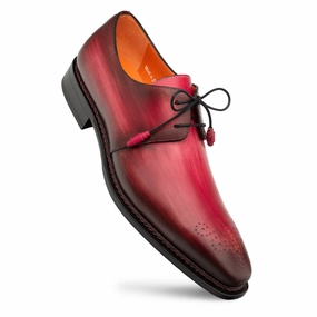 PRINCIPE PATINA LEATHER DERBY- Burgundy | Mezlan cool shoes Colorful shoe choice PRINCIPE PATINA LEATHER DERBY- Burgundy | Mezlan