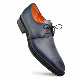 PRINCIPE PATINA LEATHER DERBY- GRAY| MEZLAN Quality Footwear festival Reflective accents PRINCIPE PATINA LEATHER DERBY- GRAY| MEZLAN