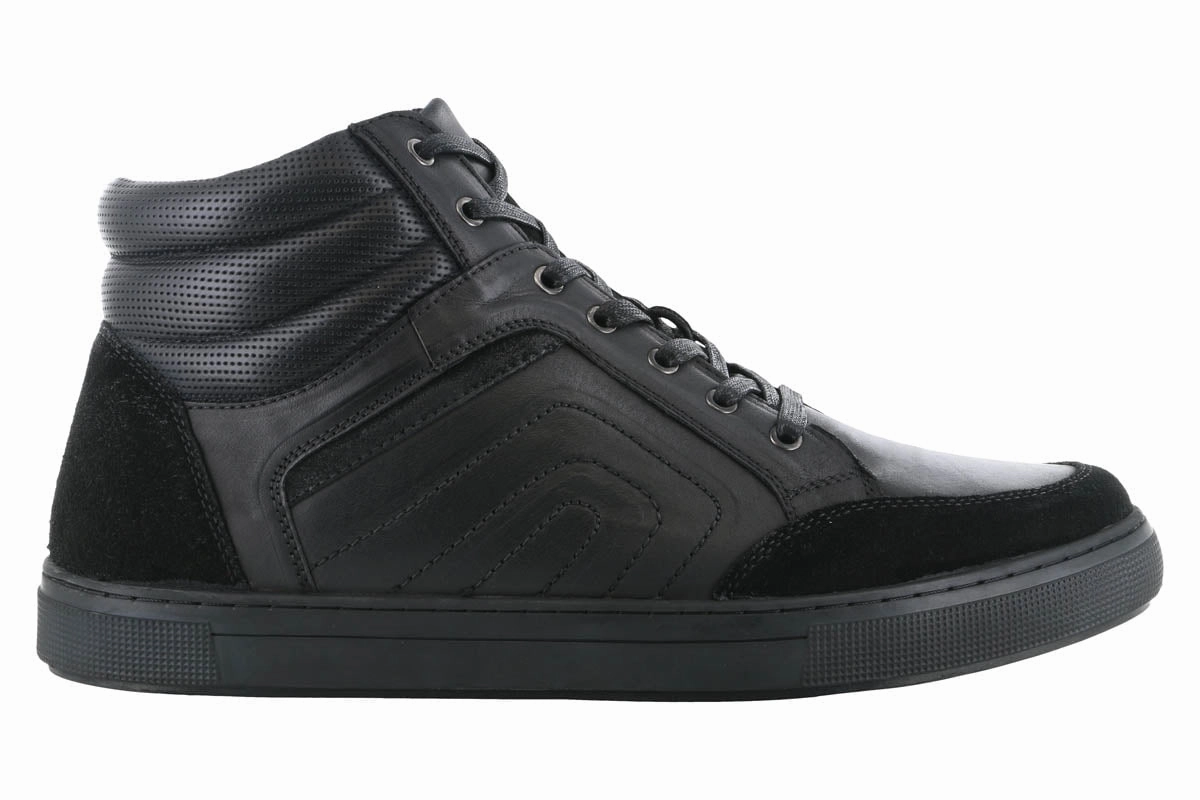 Cushion Feel Propet Kenton High Top Casual Sneaker All Black