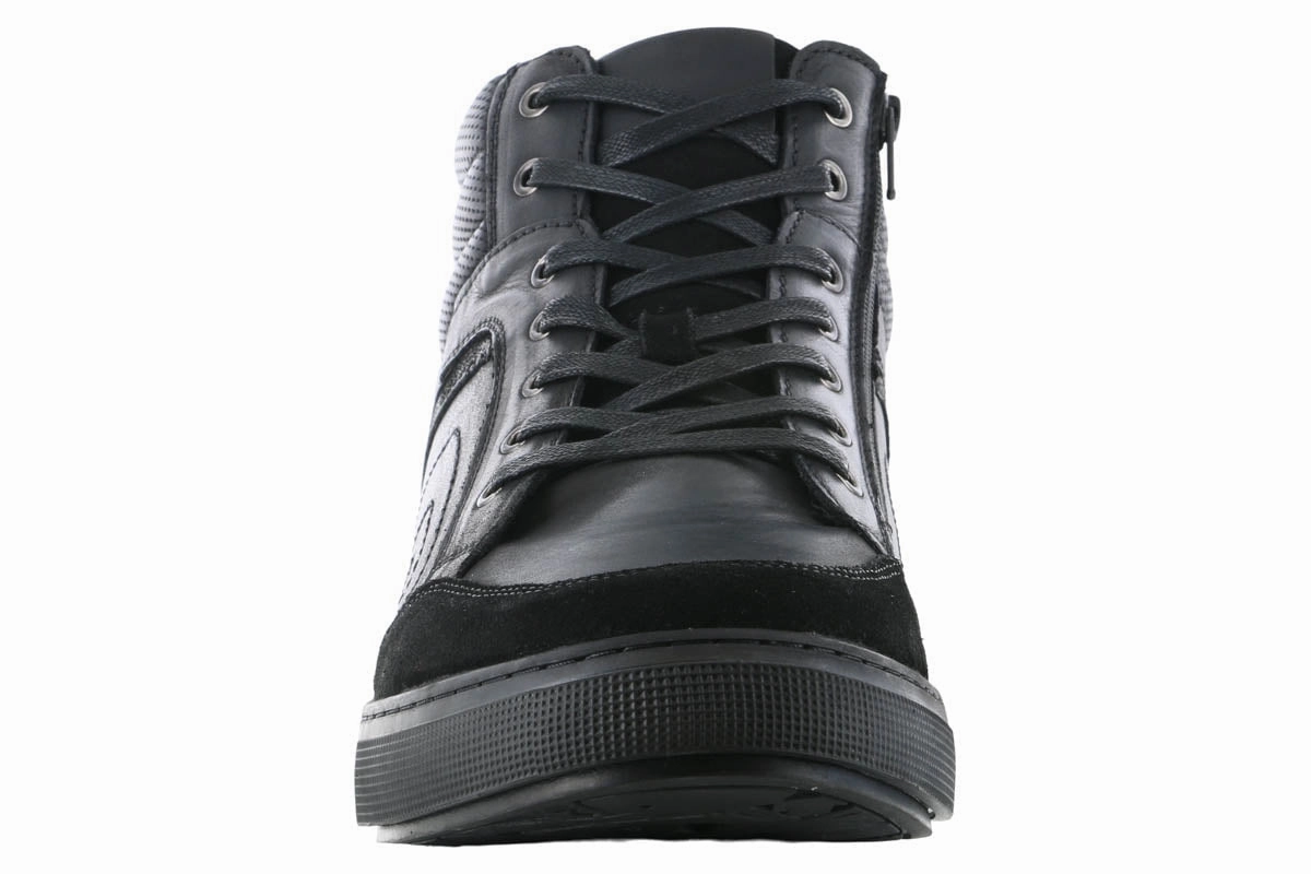 Smart Tread Foot Control Propet Kenton High Top Casual Sneaker All Black