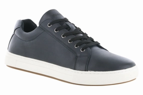 Propet Koda Leather Sneaker Black Urban Step-Out Propet Koda Leather Sneaker Black Cushioned Footbed