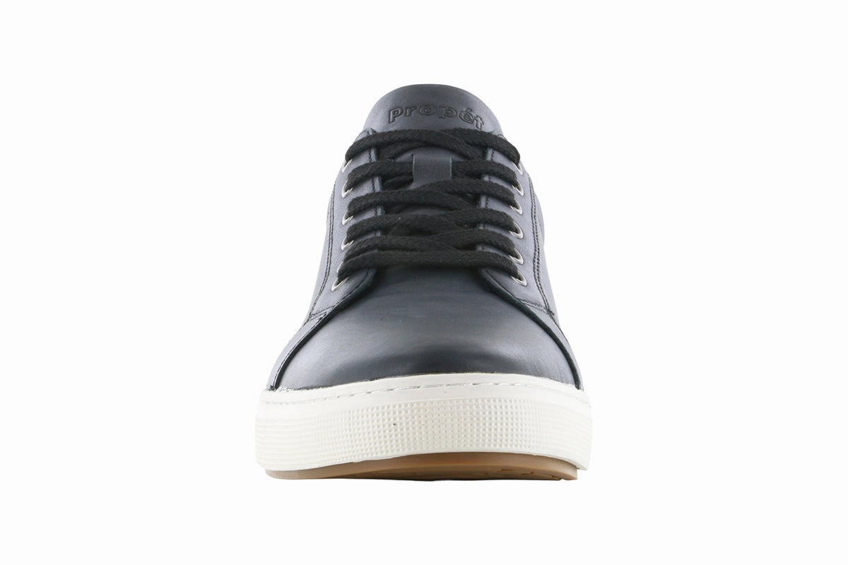 Propet Koda Leather Sneaker Black Trip Pic Breathable mesh