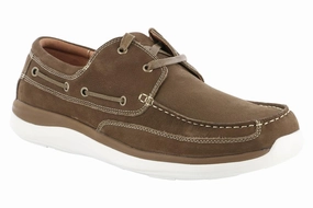 Propet Pomeroy Boat Shoe Timber Trail Ready Flat Grip Carefree Day Propet Pomeroy Boat Shoe Timber