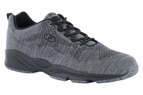 Propet Stability Fly Grey Durable Fit Propet Stability Fly Grey Unisex Look Hand Stitched Details