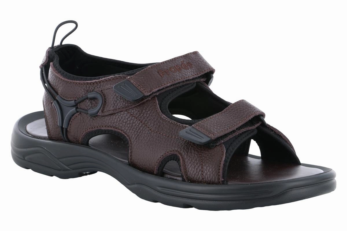 Propet Surfwalker II Sandal Brown Motion Ease Camp Step