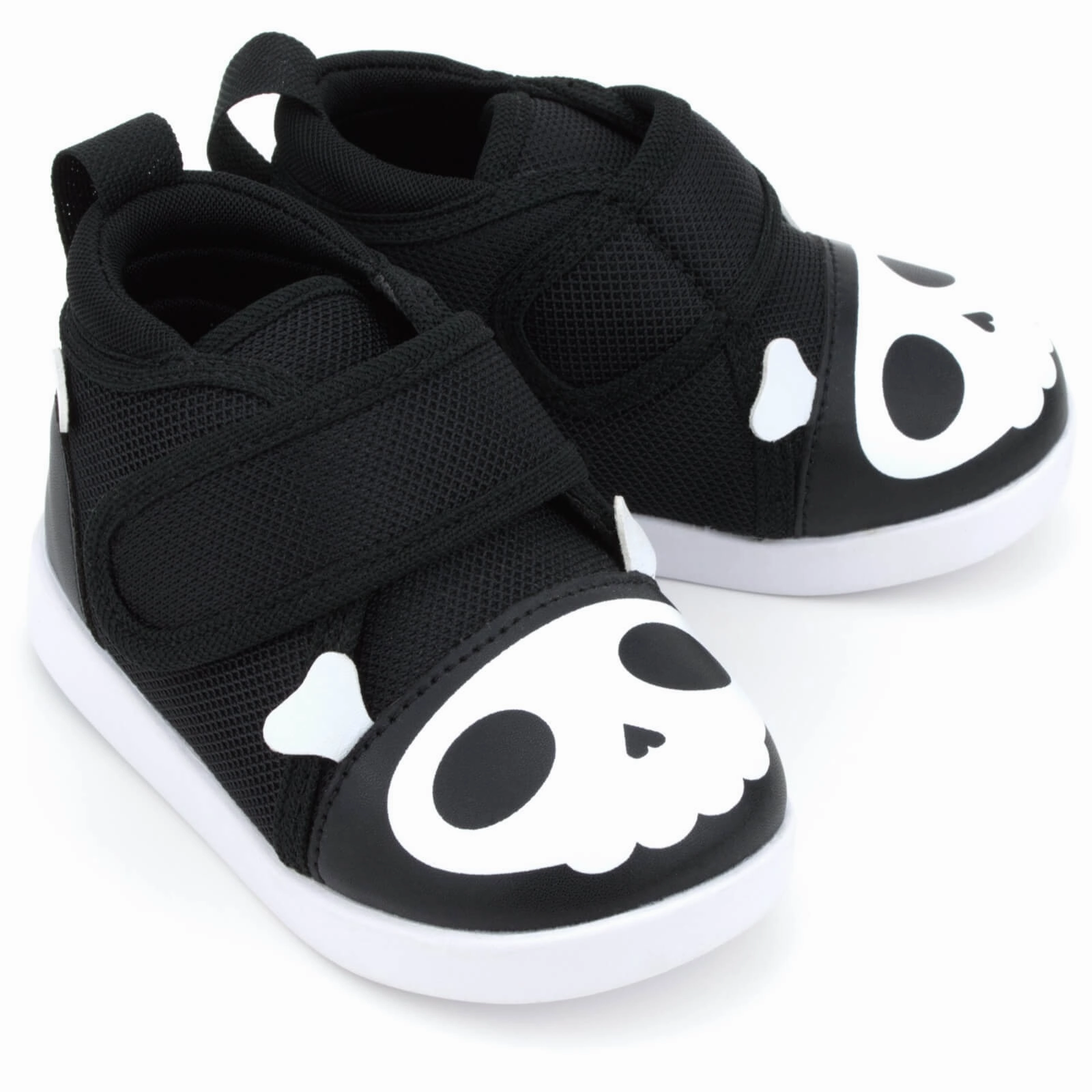 Skull & Crossbones Pirate  Squeaky Toddler Shoes | Black/White Version 2 2025 Ultra Light Hiking Trails