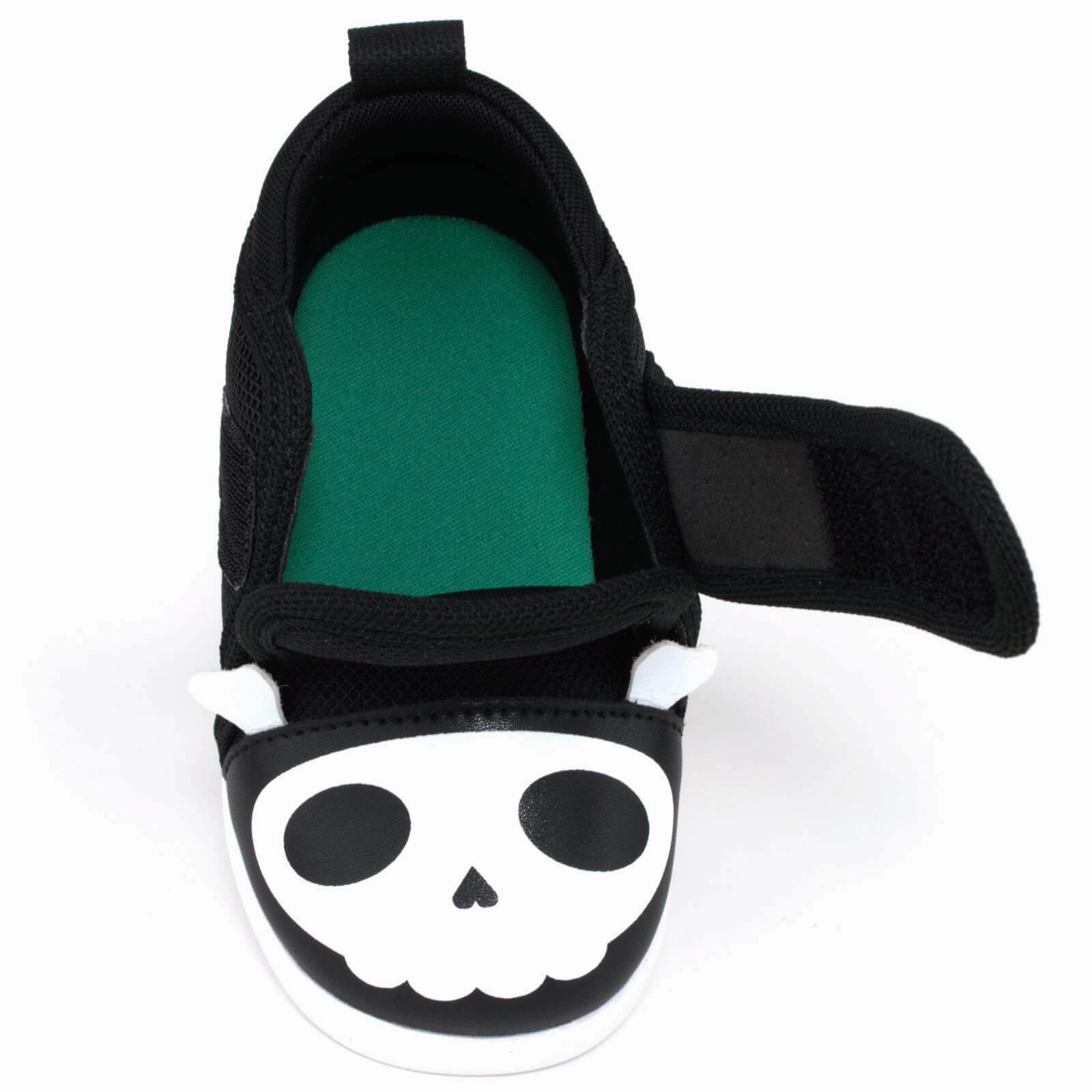 Comfort Padding Seamless Fit Work Commute Skull & Crossbones Pirate  Squeaky Toddler Shoes | Black/White Version 2 2025