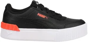 PUMA Kids Boys Carina Lift Logo Platform Sneakers Shoes Casual - Black - Size 3 M