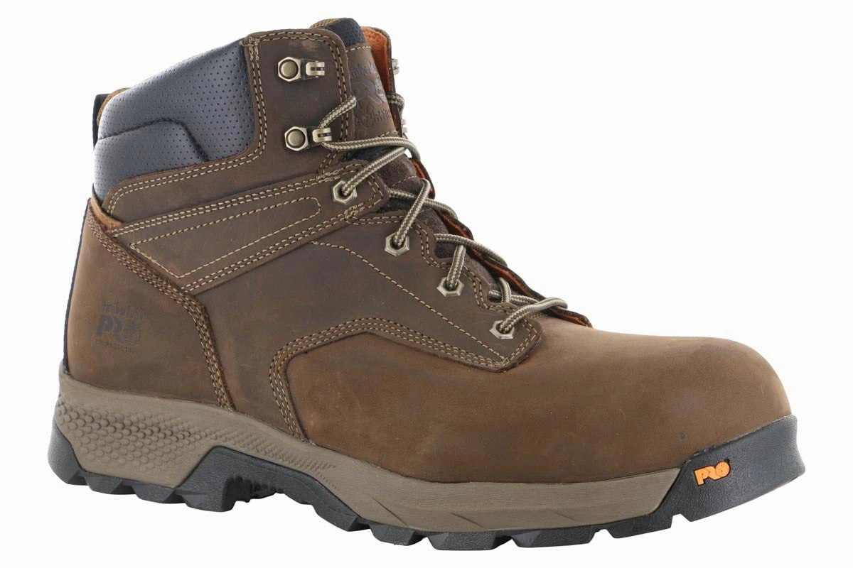 Timberland PRO Titan EV 6" Composite Toe Boot Brown Heavy Duty Footwear