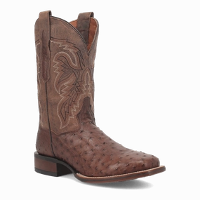 Quick - dry Dan Post Alamosa Full Quill Ostrich Boot DP3875 Smooth Finish Flexible Frame Daily Walks Dan Post Alamosa Full Quill Ostrich Boot DP3875